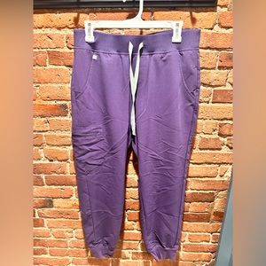 FIGS purple scrub joggers for women